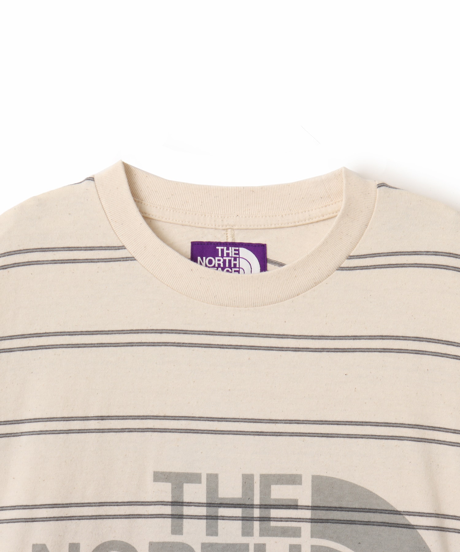 THE NORTH FACE PURPLE LABEL Field Long Sleeve Striped Tee Stoneの画像