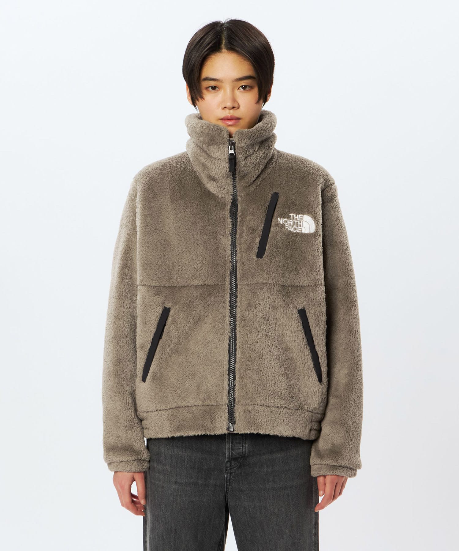 THE NORTH FACE Womens Short Versa Loft Jacket マッシュルームの画像