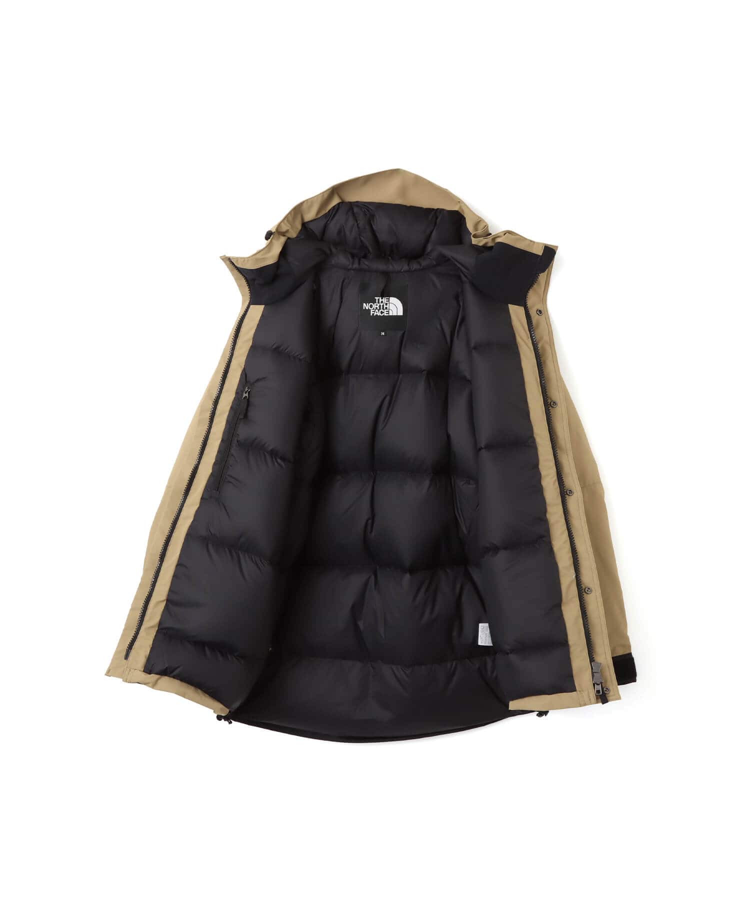 THE NORTH FACE Mountain Down Jacket ブラックxクラシックカーキの画像