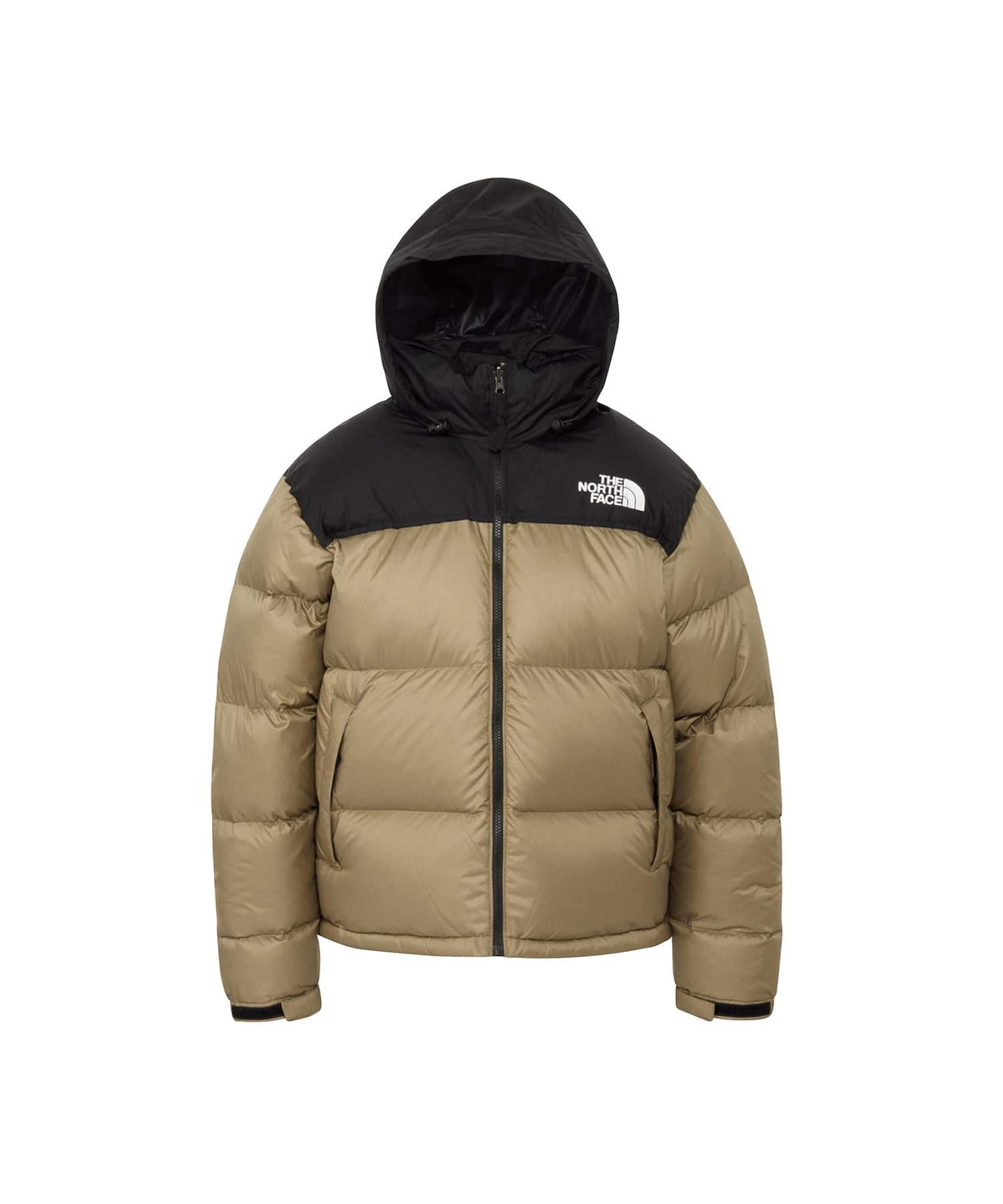THE NORTH FACE Nuptse Jacket ブラックxクラシックカーキの画像