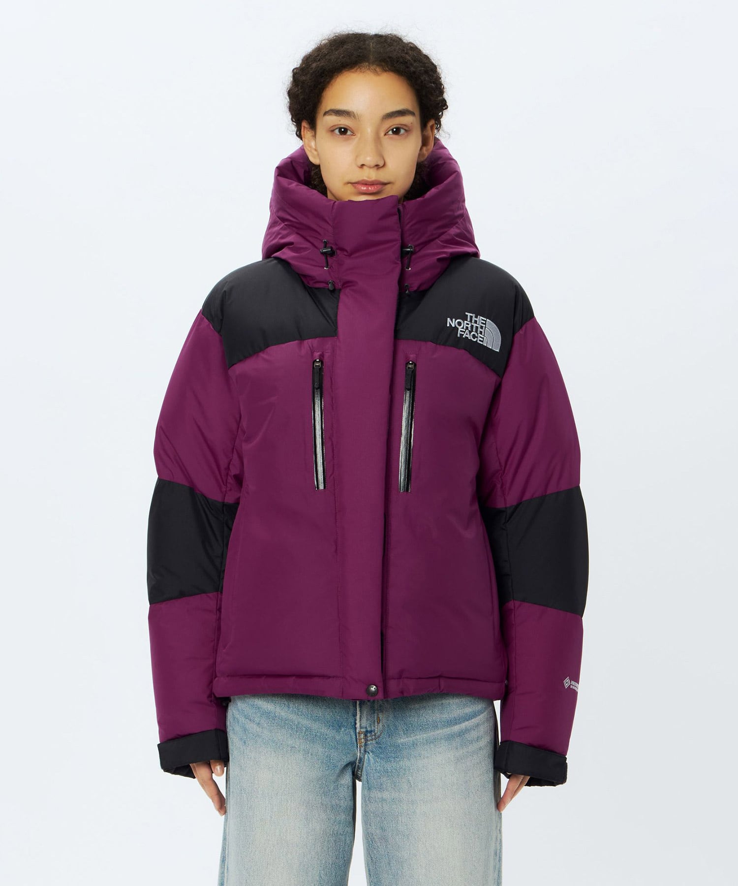 THE NORTH FACE Womens Short Baltoro Light Jacket ブラックxロックスバリーピンクの画像