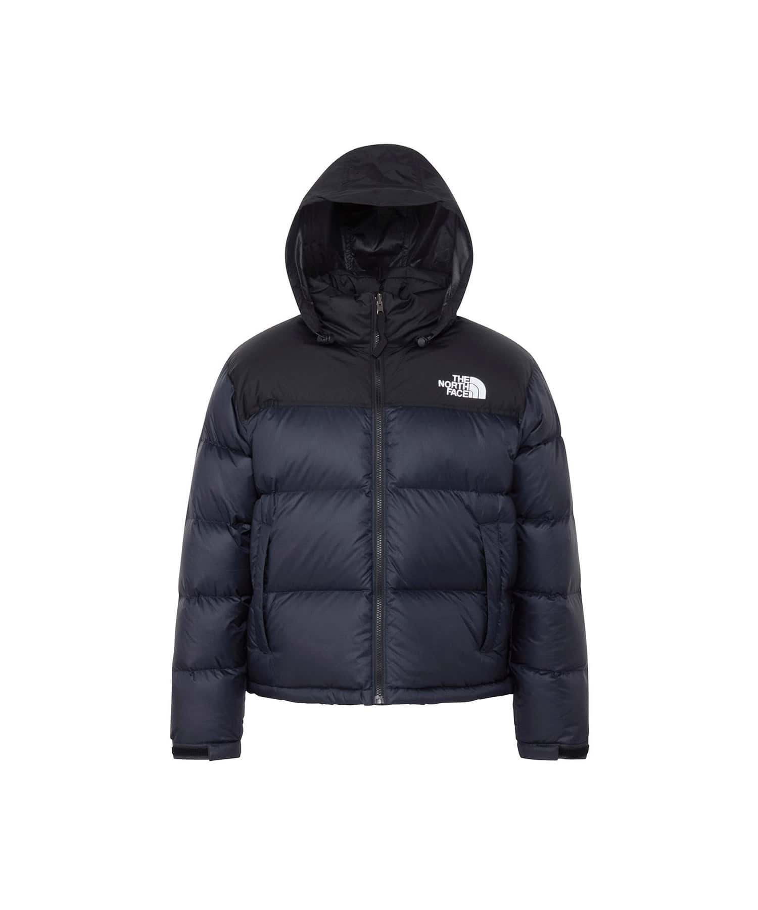 THE NORTH FACE Womens Short Nuptse Jacket ブラックxアーバンネイビーの画像