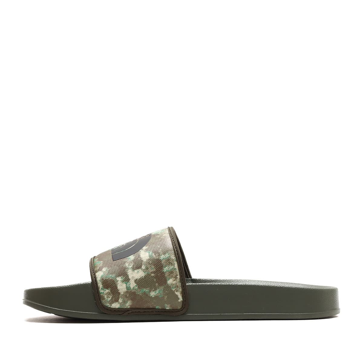 THE NORTH FACE BASE CAMP SLIDE III ミリタリーオリーブカモプリント 23SS-Iの画像