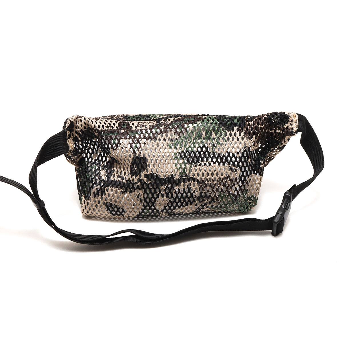 THE NORTH FACE PURPLE LABEL Botanical Print Mesh Waist Bag BEIGE 