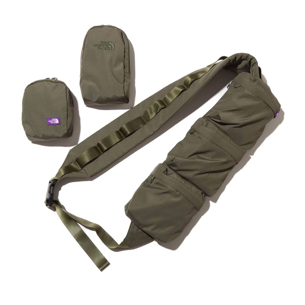 THE NORTH FACE PURPLE LABEL Mountain Wind Sling Bag Olive 24SS-Iの画像