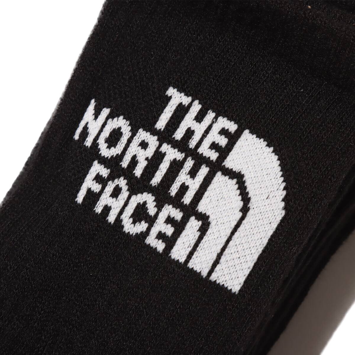 THE NORTH FACE TNF Jacquard Logo 3P Crew TNFブラックxTNFホワイト の画像