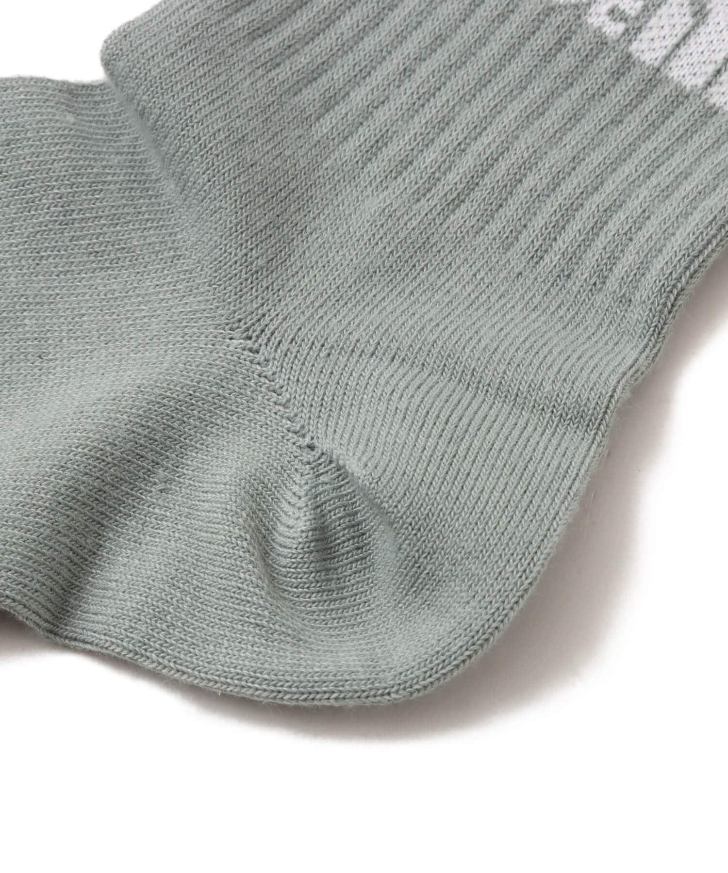 THE NORTH FACE TNF Jacquard Logo 3P Crew メルドグレーxTNFホワイトの画像