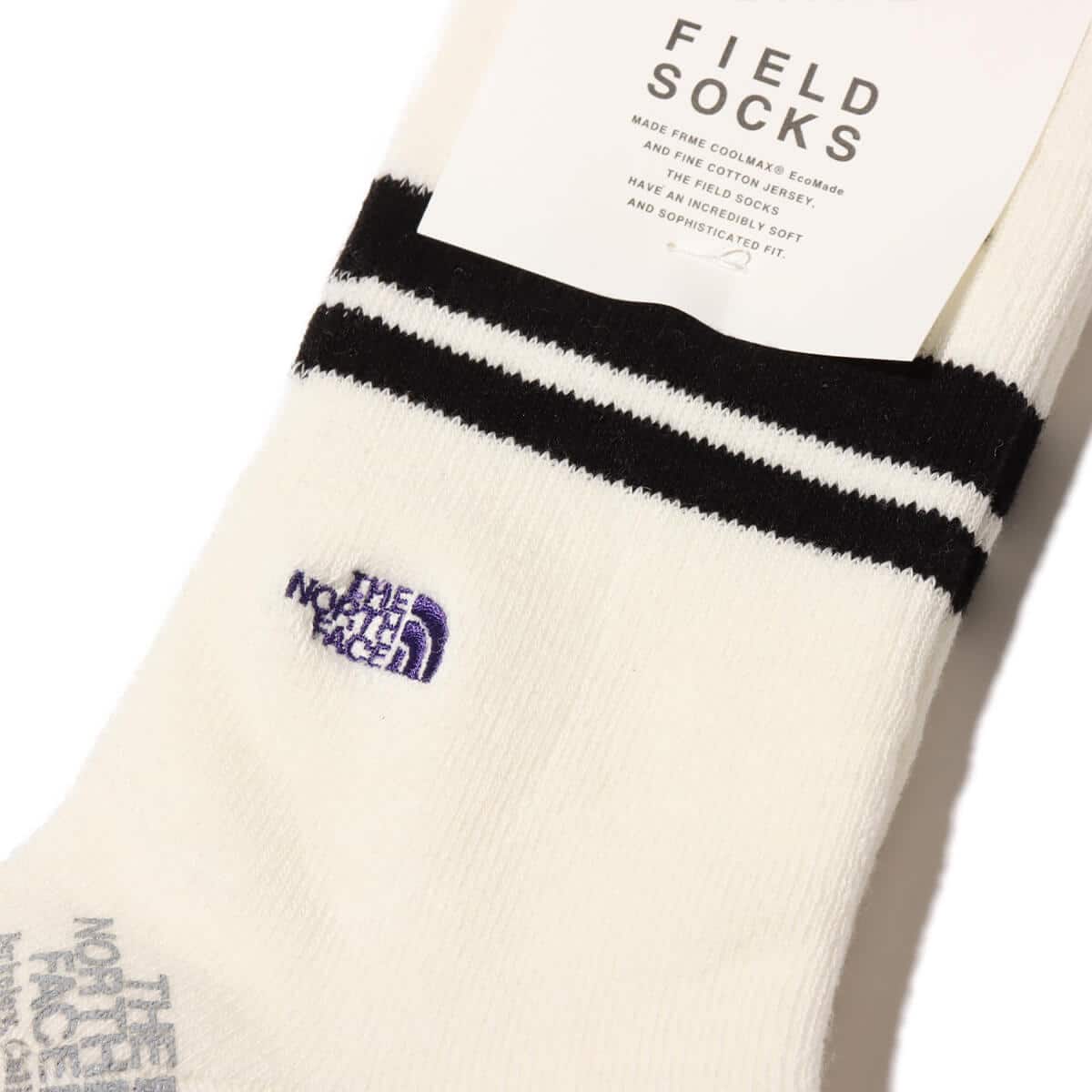 THE NORTH FACE PURPLE LABEL Field Line Socks Black 24SS-Iの画像
