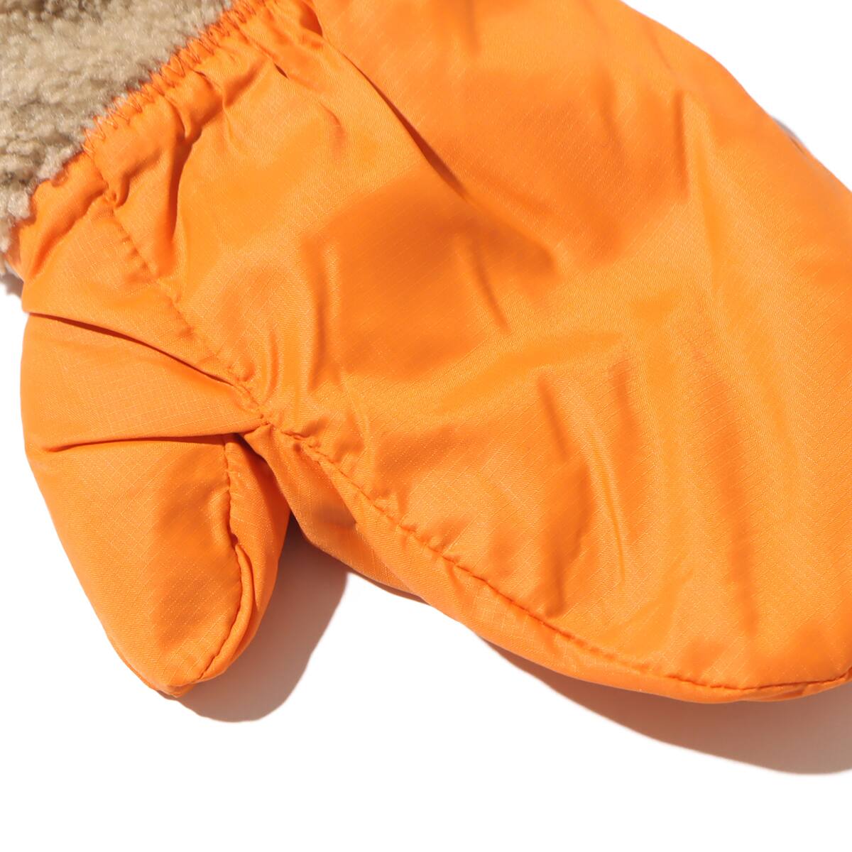 THE NORTH FACE BABY REVERSIBLE COZY MITT マンダリン 23FW-Iの画像