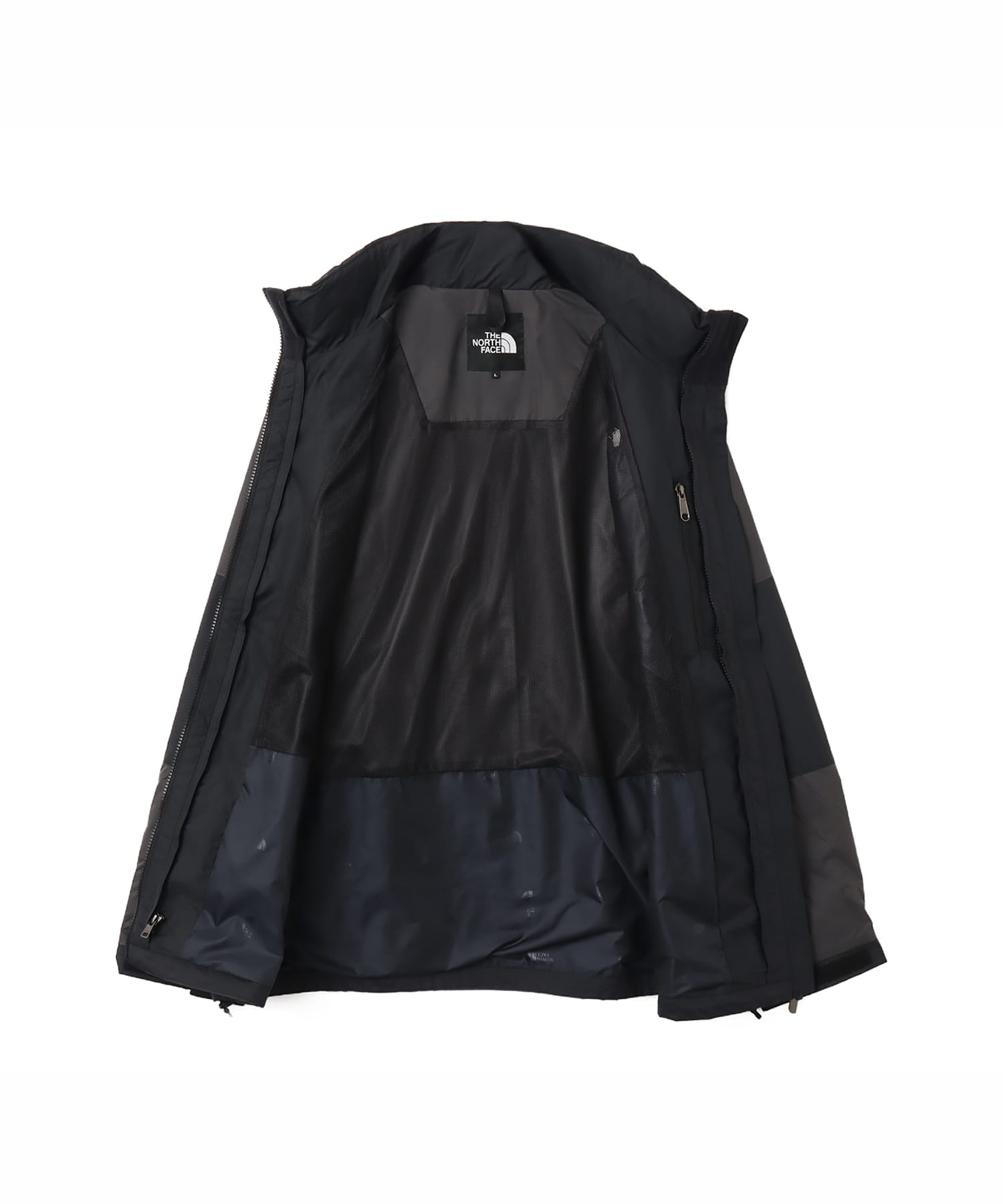 THE NORTH FACE Chimney Wind Jacket アスファルトグレーxブラックの画像