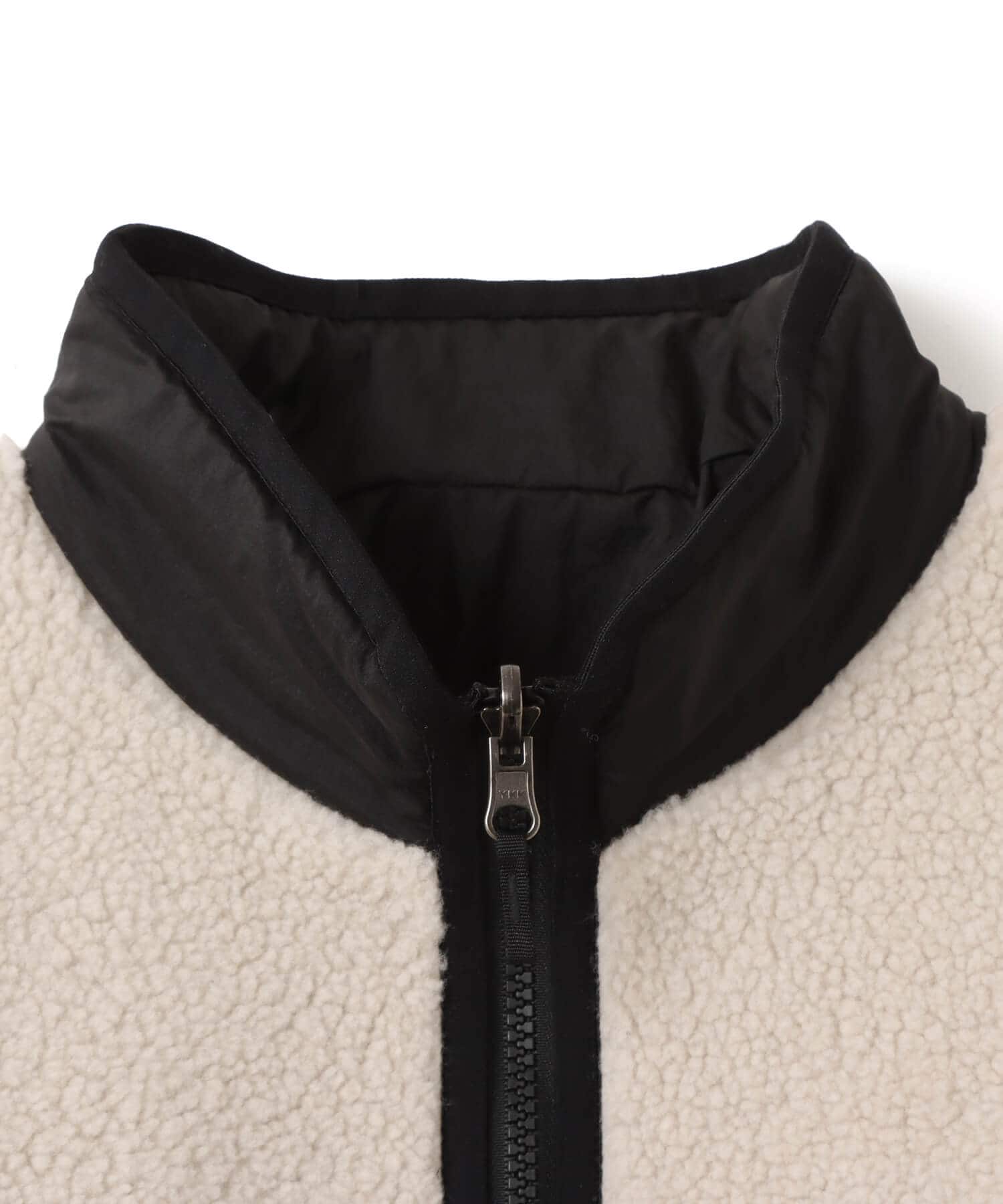 THE NORTH FACE Reversible Extreme Pile Fleece Jacket フォッシルアイボリーxブラックの画像
