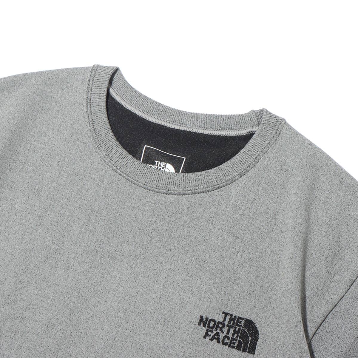 THE NORTH FACE S/S JACQUARD SQUARE LOGO CREW MIX GRAY の画像
