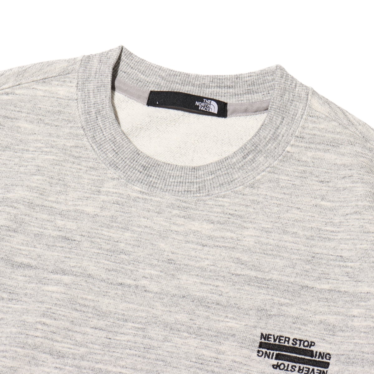 THE NORTH FACE NEVER STOP ING Crew ミックスグレーの画像
