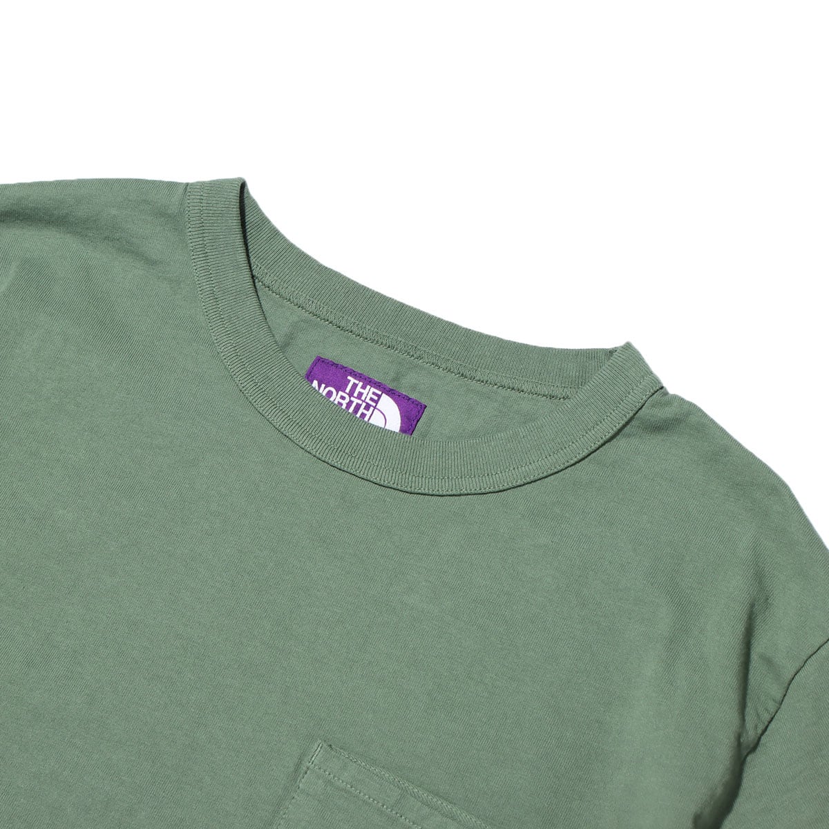 THE NORTH FACE PURPLE LABEL 7oz H/S Pocket Tee Grass Green 21SS-Iの画像