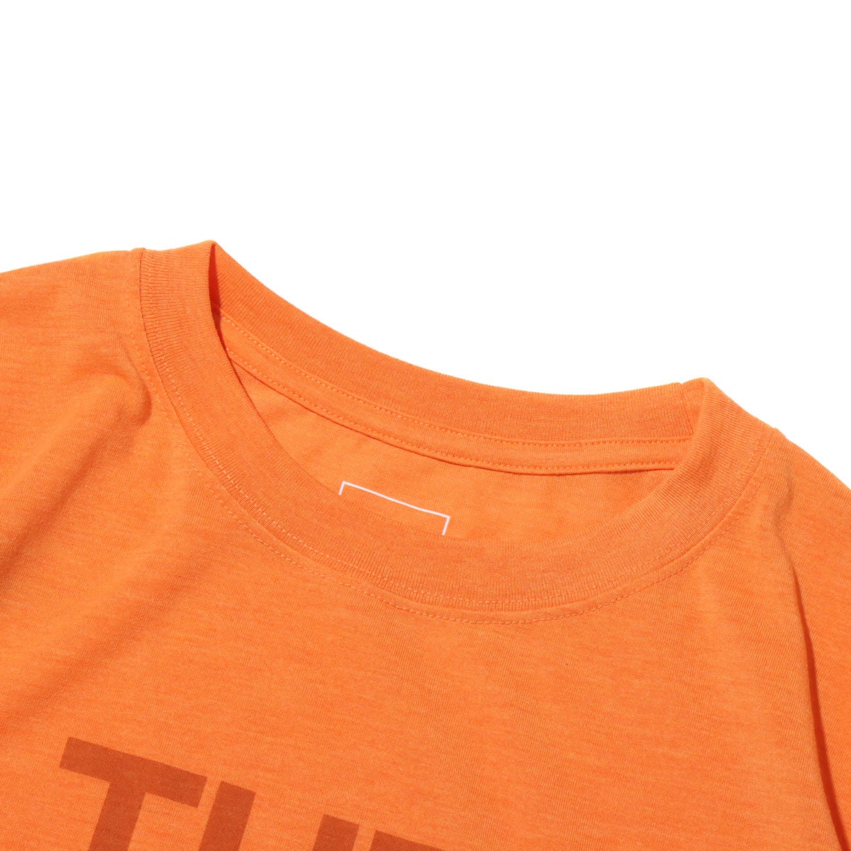THE NORTH FACE S/S COLOR HEATHER LOGO TEE LIGHT EXVELANCE ORANGE 21SS-Iの画像