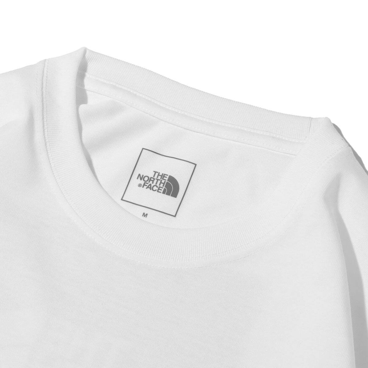 THE NORTH FACE L/S BACK SQUARE LOGO TEE WHITE 22SS-Iの画像