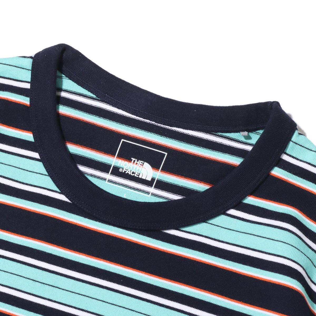 THE NORTH FACE S/S MULTI BORDER TEE アビエイター ネイビー 23SS-Iの画像