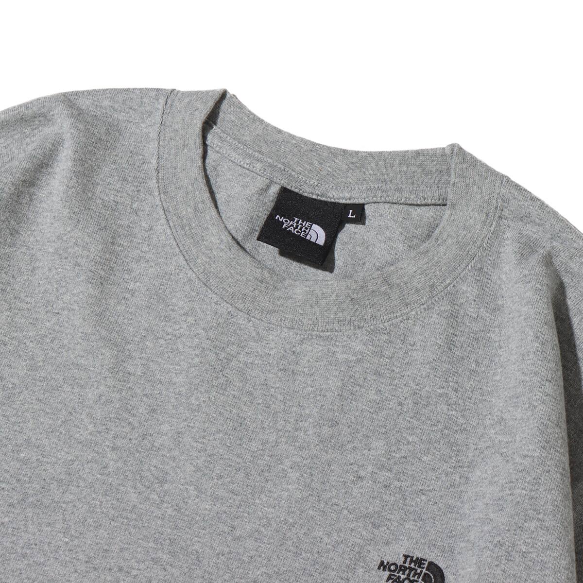 THE NORTH FACE L/S NUPTSE COTTON TEE MIXグレー 23FW-Iの画像
