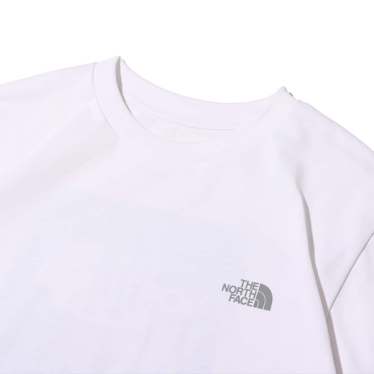 THE NORTH FACE S/S Square Mountain Logo Tee ホワイトの画像