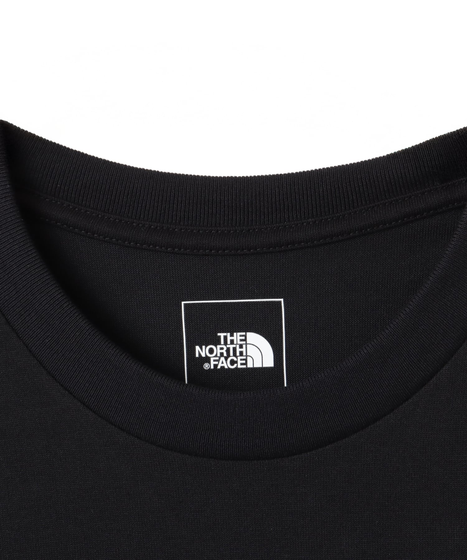 THE NORTH FACE L/S Back Square Logo Tee ブラックxブラックの画像