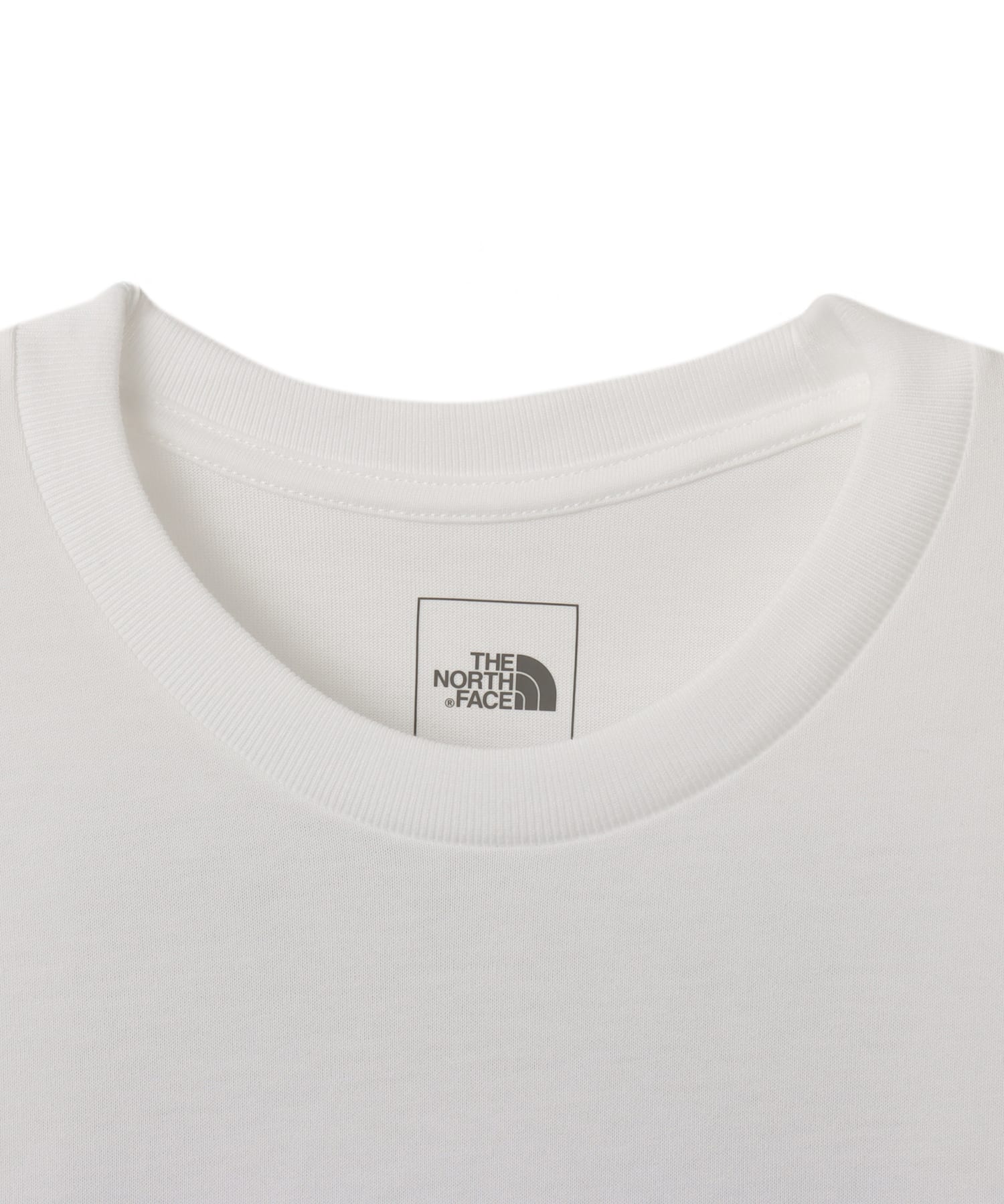 THE NORTH FACE L/S Back Square Logo Tee ホワイトxブラックの画像
