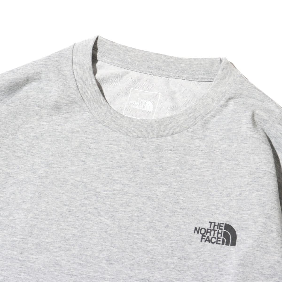 THE NORTH FACE L/S Back Square Logo Tee ミックスグレー 24SS-Iの画像