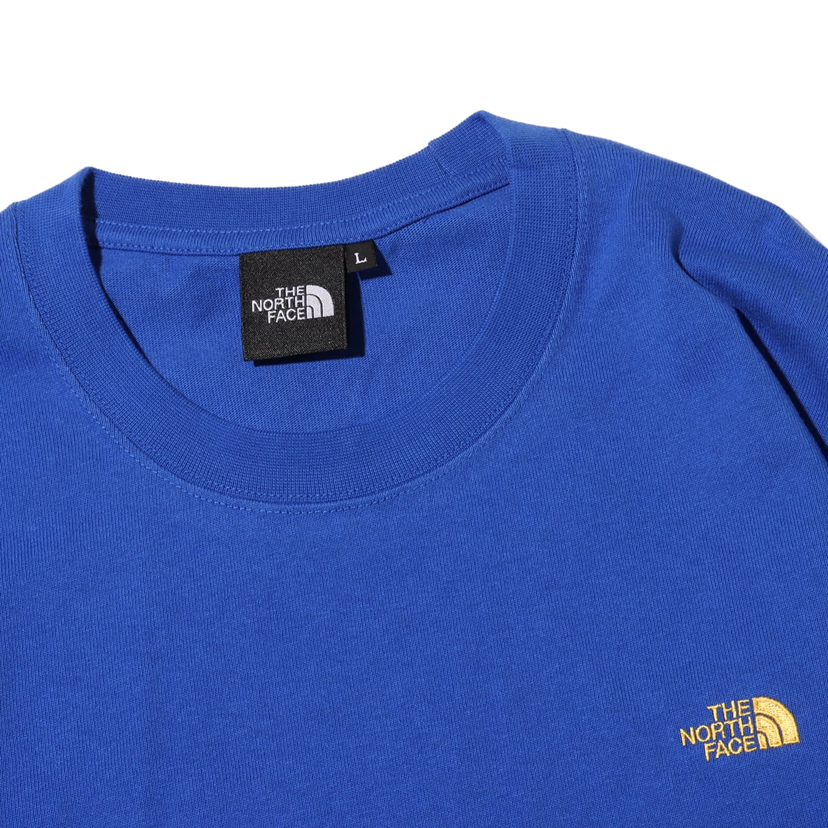 THE NORTH FACE L/S Nuptse Cotton Tee TNFブルー の画像