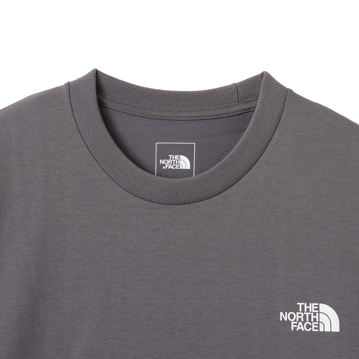 THE NORTH FACE S/S BANDANA SQUARE LOGO TEE スモークドパールの画像