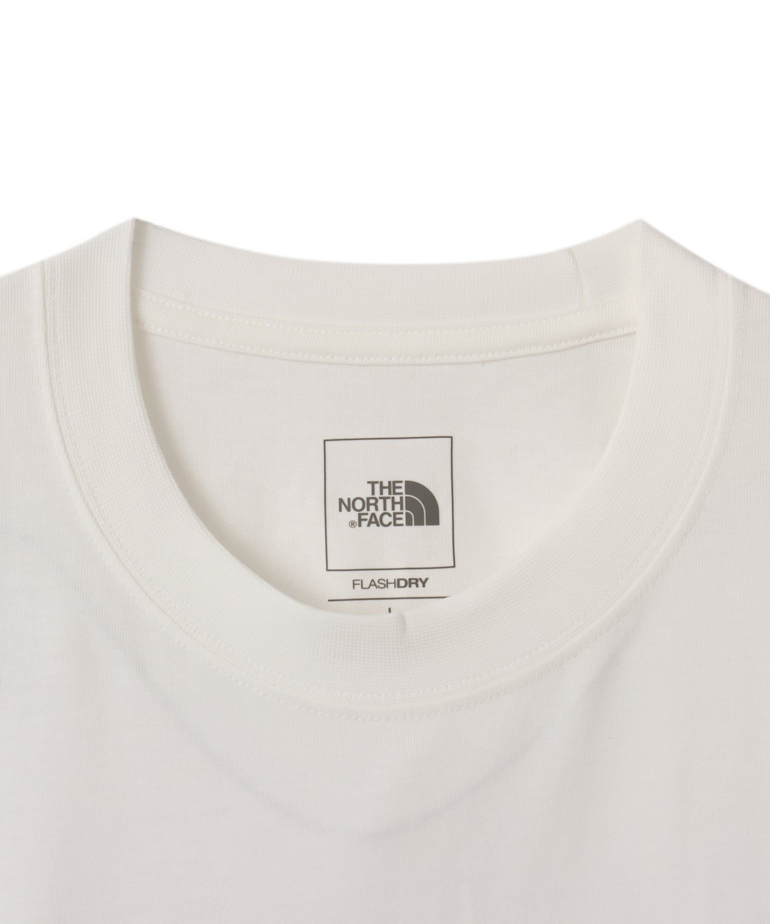 THE NORTH FACE L/S FD Nuptse Cotton Tee オフホワイトの画像