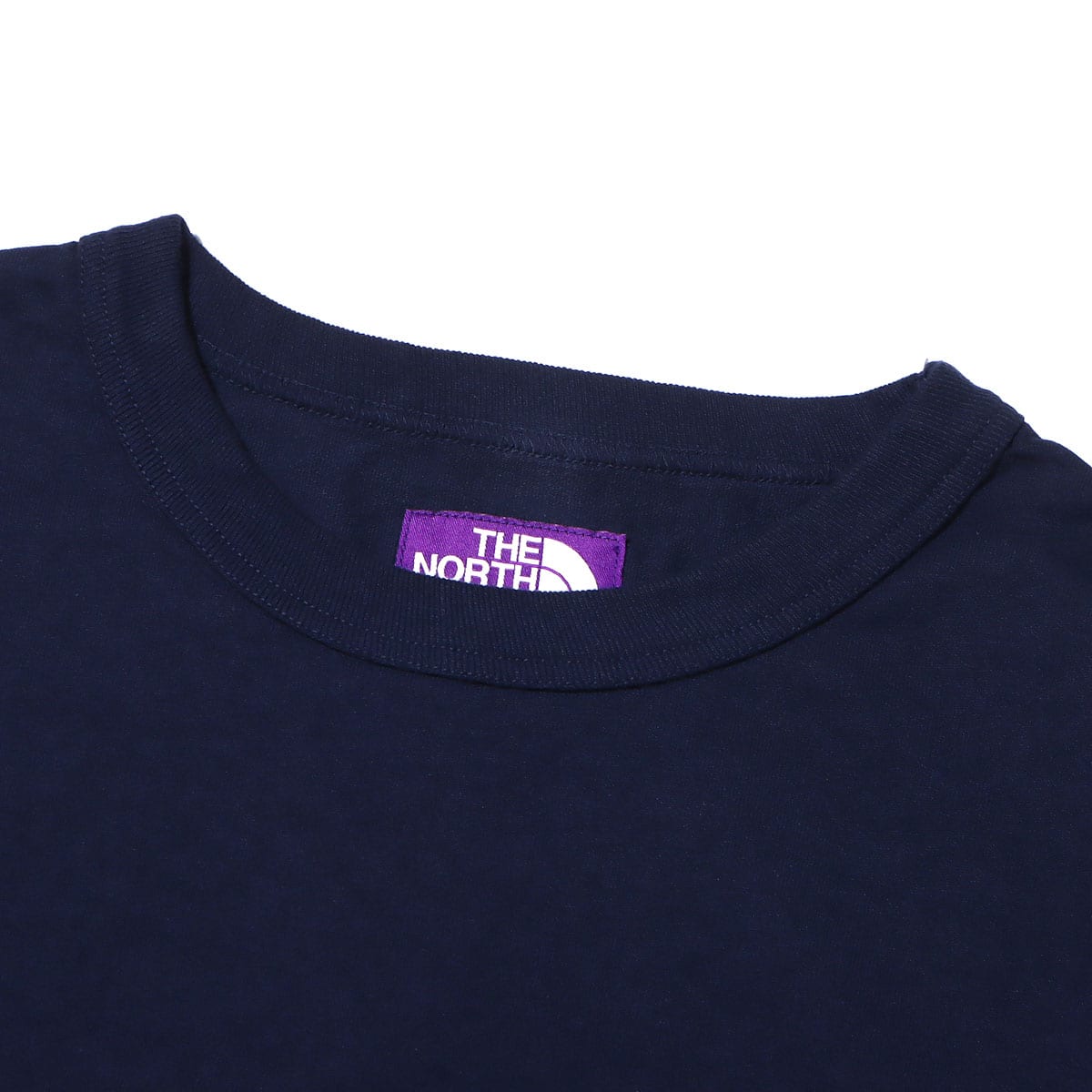 THE NORTH FACE PURPLE LABEL 7oz L/S Pocket Tee Navy X Red 22FW-Iの画像