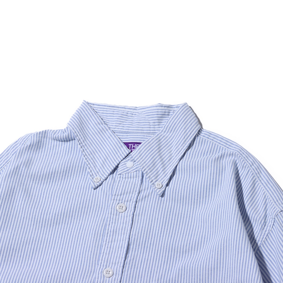 THE NORTH FACE PURPLE LABEL Button Down Striped Field Shirt Sax 24SS-I