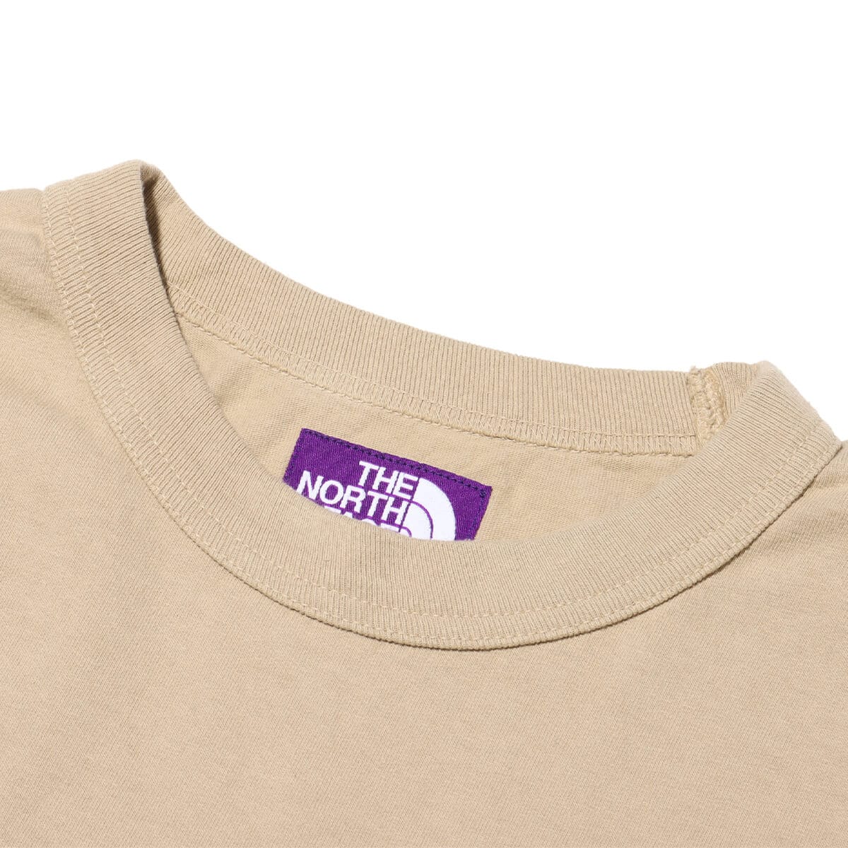 THE NORTH FACE PURPLE LABEL 7oz Pocket Tee Beige X Off White