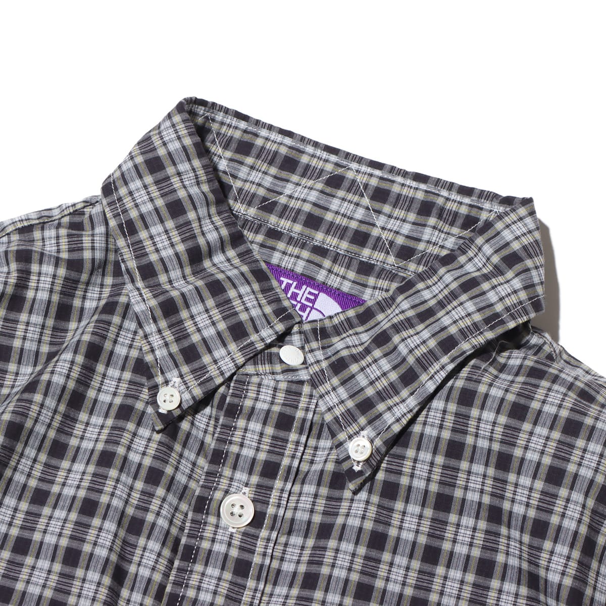 THE NORTH FACE PURPLE LABEL Button Down Plaid Field Shirt Gray 23FW-I