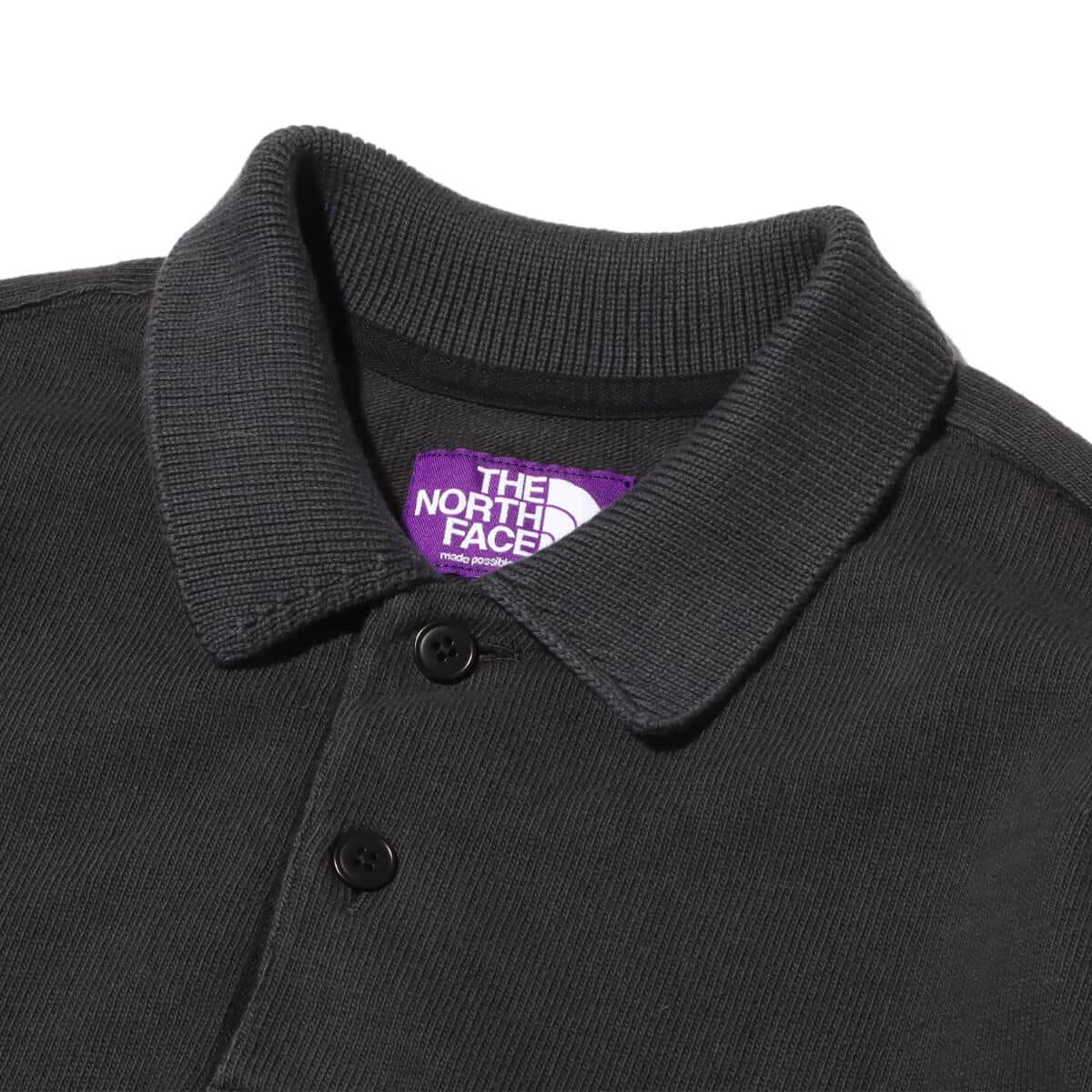THE NORTH FACE PURPLE LABEL Field Long Sleeve Pocket Polo Charcoal 