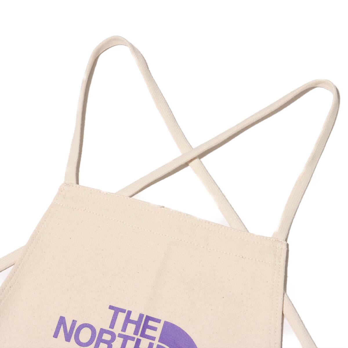 THE NORTH FACE TNF Logo Apron ナチュラルxTNFパープルの画像
