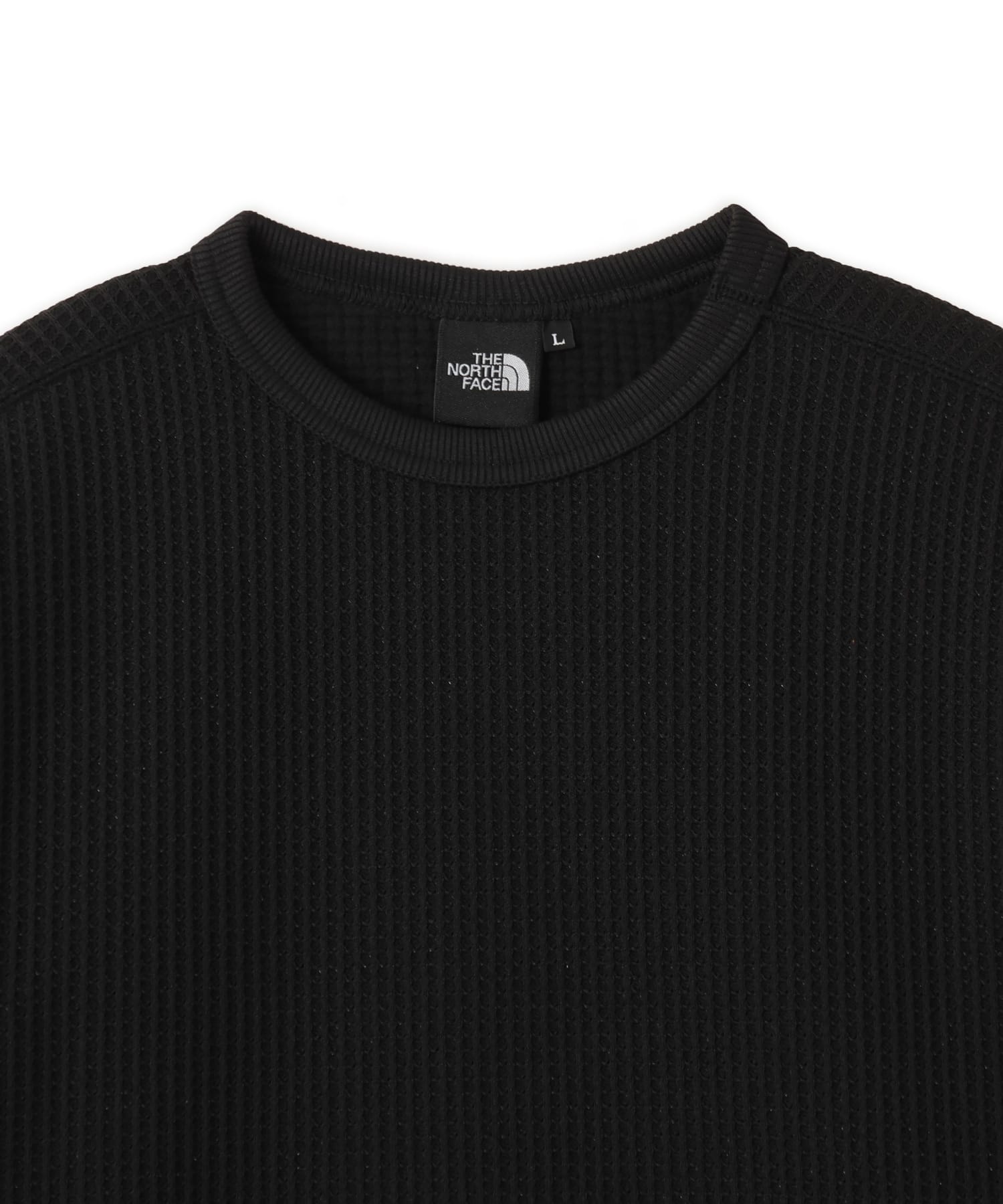THE NORTH FACE L/S WARM WAFFLE CREW ブラックの画像