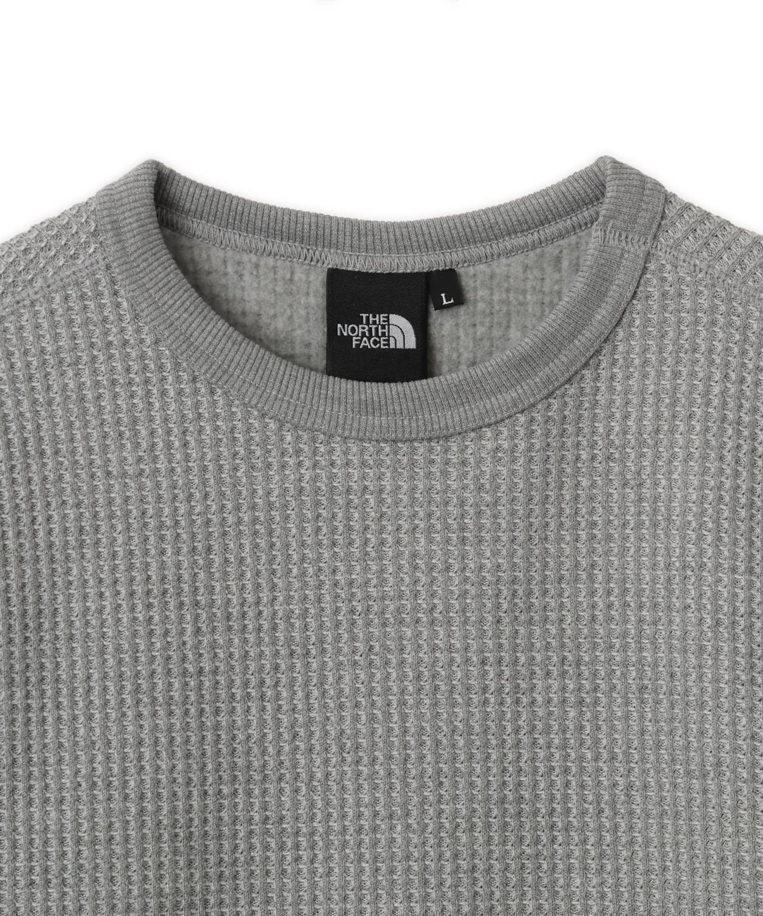 THE NORTH FACE L/S WARM WAFFLE CREW MIXグレーの画像