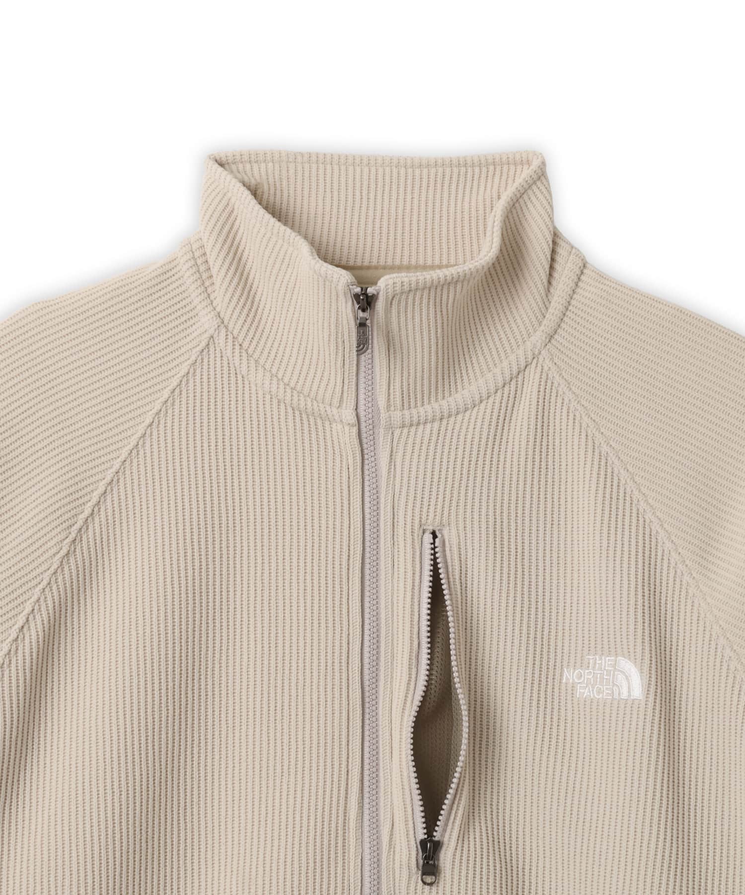 THE NORTH FACE QUARTERKNIT FULLZIP JACKET Fアイボリーの画像