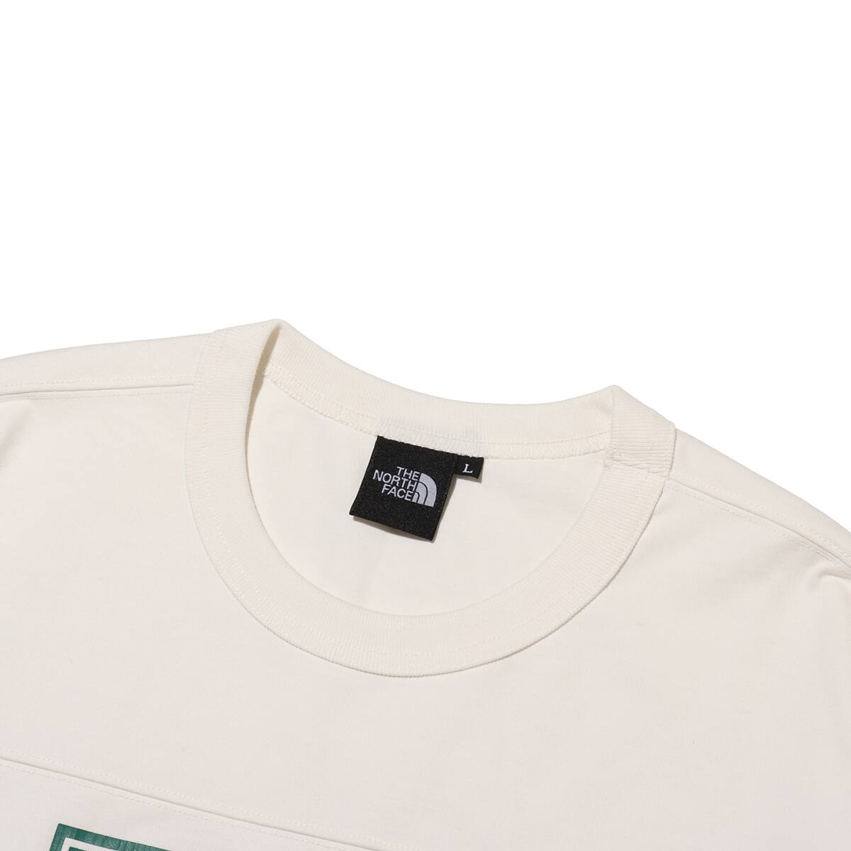 THE NORTH FACE 3/4 Football Tee オフホワイト の画像