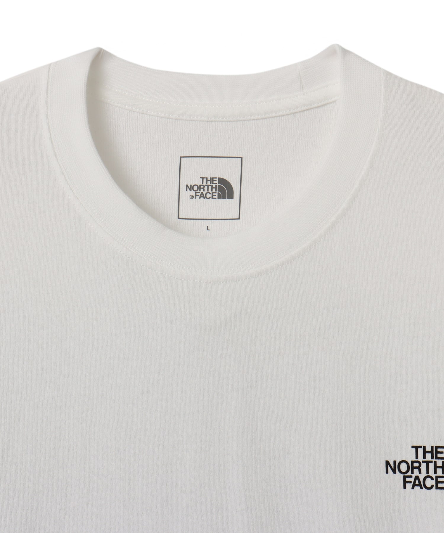 THE NORTH FACE L/S SQUARE Digital Graphic Tee WHITEの画像