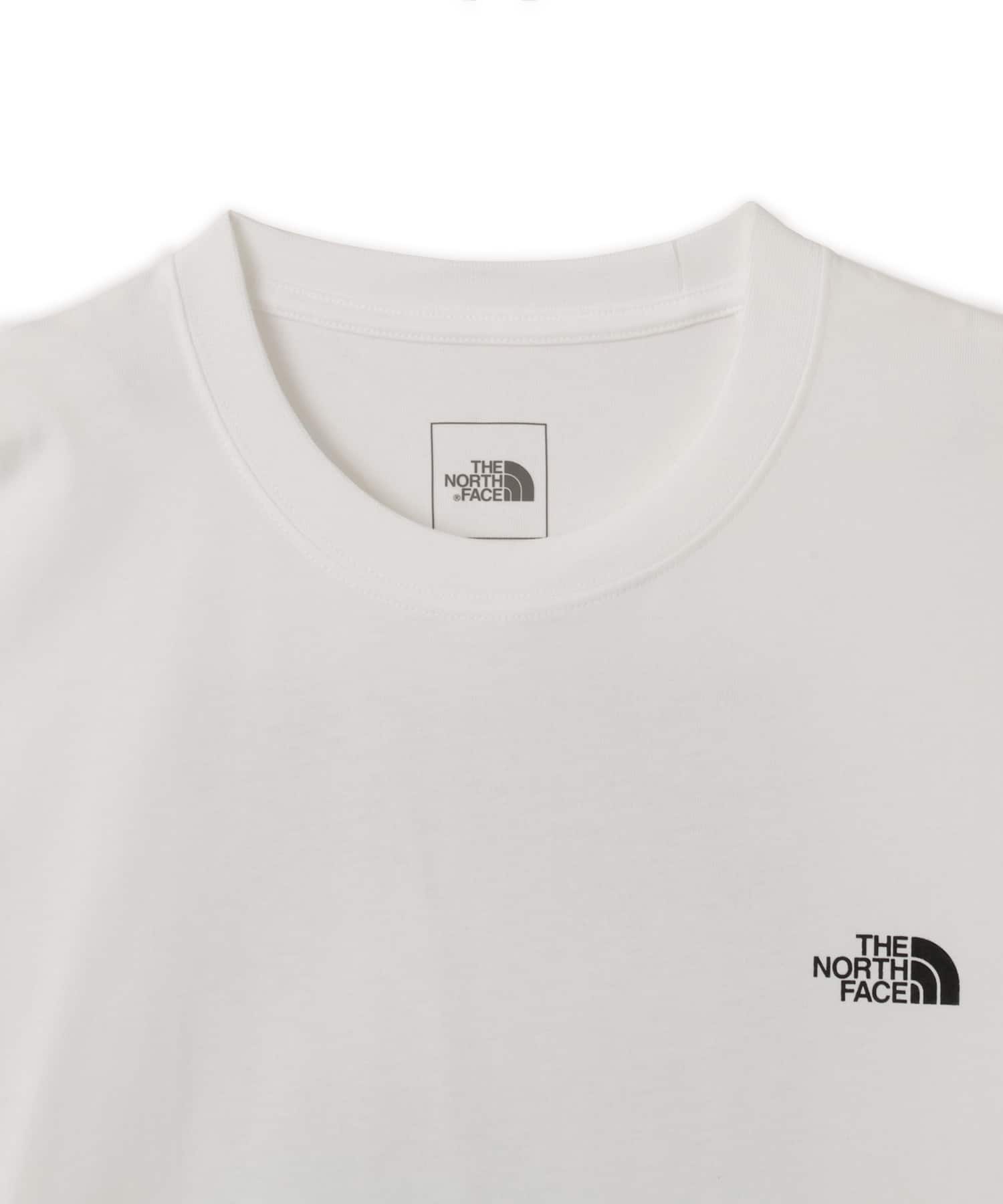 THE NORTH FACE S/S HALF DOME SQUARE LOGO TEE ホワイトの画像