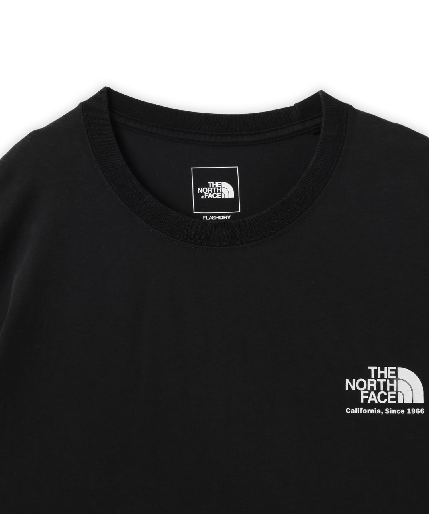 THE NORTH FACE S/S WASHED HISTORICAL LOGO TEE ブラックの画像
