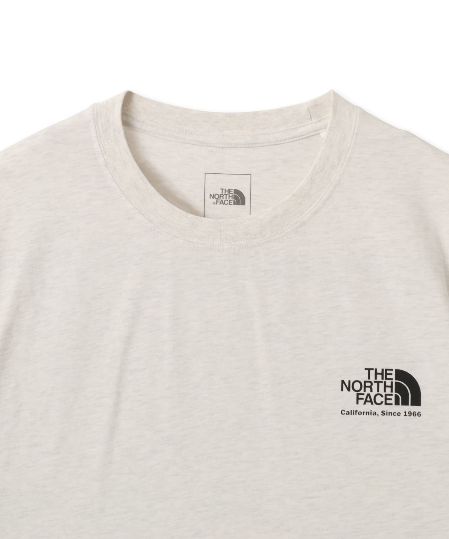 THE NORTH FACE S/S WASHED HISTORICAL LOGO TEE WMIXグレーの画像