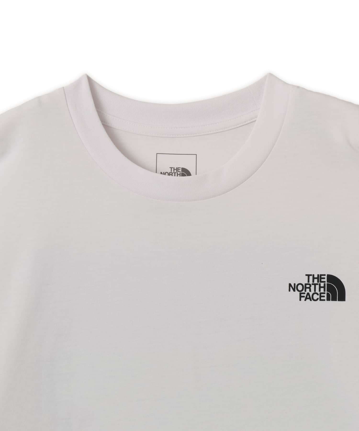 THE NORTH FACE S/S ES SQUARE LOGO TEE ホワイトの画像