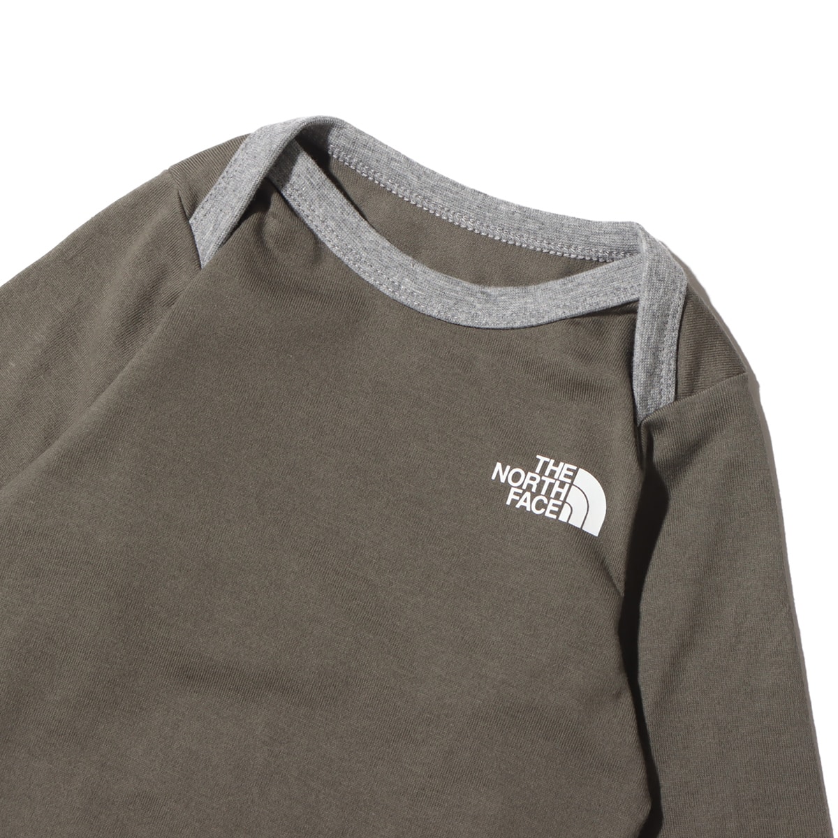 THE NORTH FACE BABY L/S COTTON ROMPERS ニュートープ 23FW-Iの画像