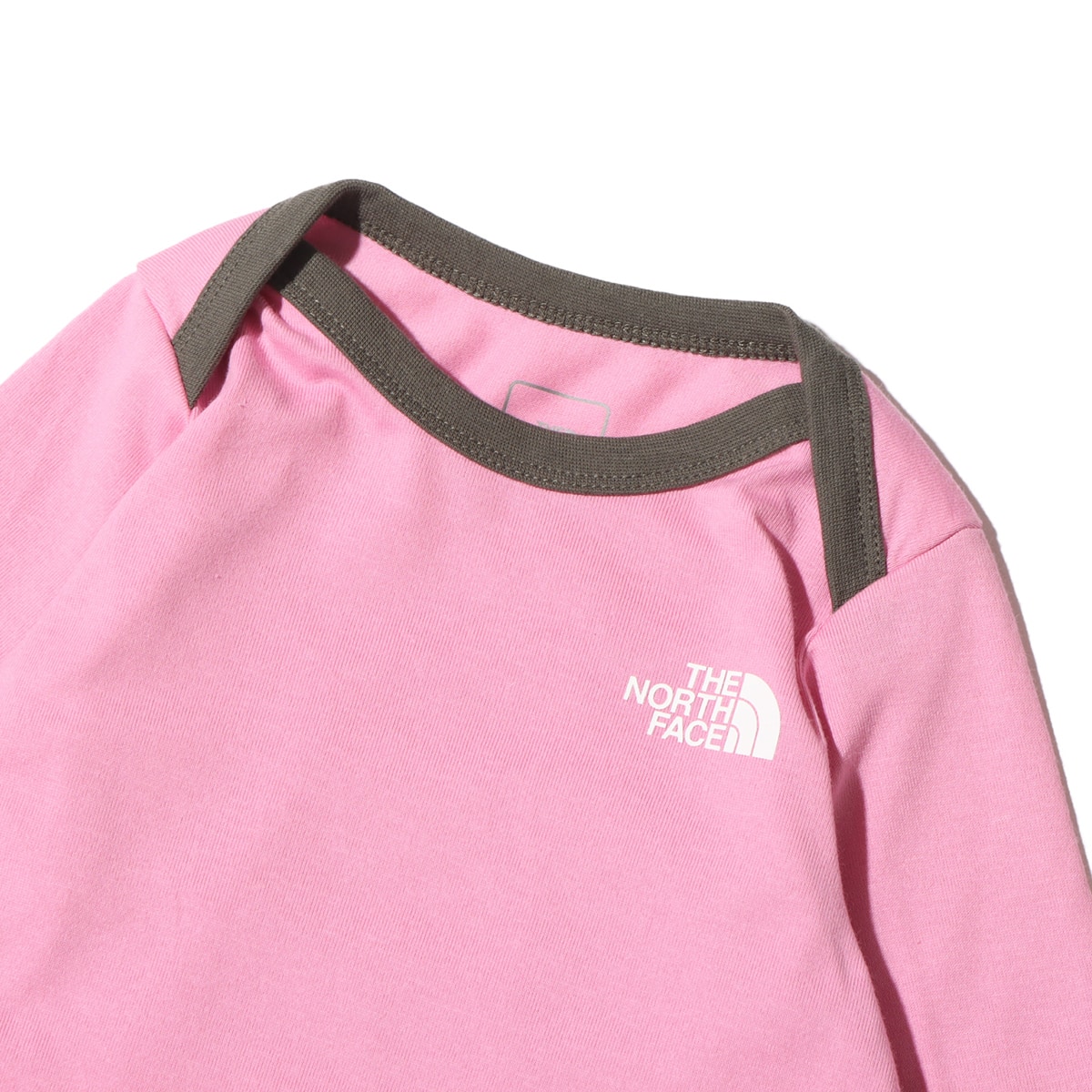 THE NORTH FACE BABY L/S COTTON ROMPERS OCピンクの画像