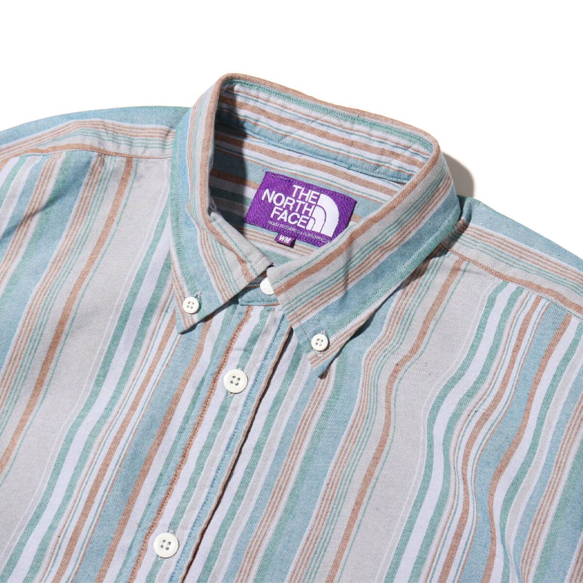 THE NORTH FACE PURPLE LABEL Button Down NP Striped Field Shirt Dress Blue 24SS-Iの画像