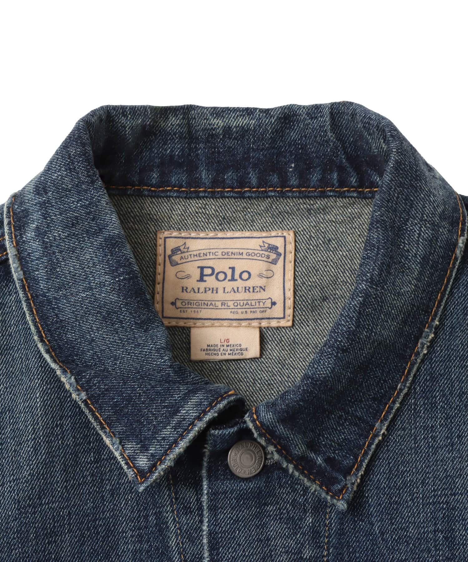 POLO RALPH LAUREN ICON DENIM TRUCKER JACKET TRENTONの画像