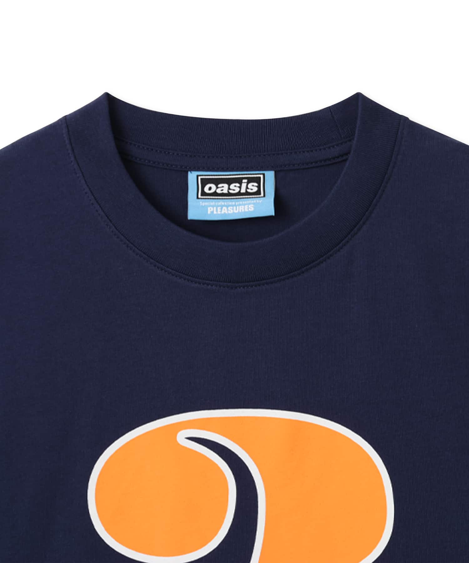 PLEASURES x OASIS QUESTION MARK T-SHIRT NAVYの画像