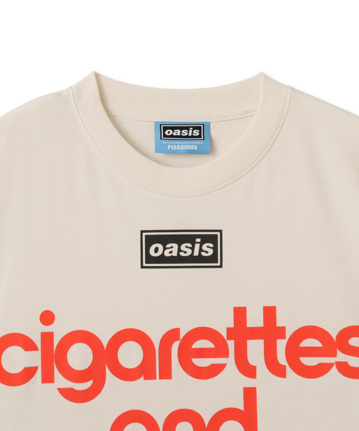 PLEASURES x OASIS NORDIQUE T-SHIRT WHITEの画像